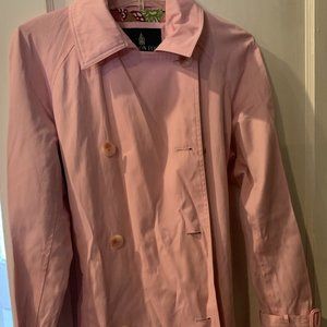 London Fog Women's Trench/Rain Coat Small Pink